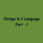 Strings In C Programming Part 1 C Programming Tutorial