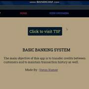 Varun Kumar Task1 TSF BASIC BANKING SYSTEM