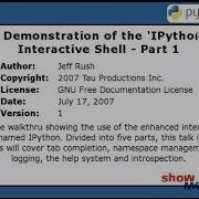 The IPython Interactive Shell 1 5