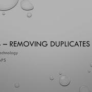 Arrays Removing Duplicates
