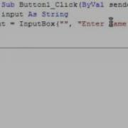 Visual Basic 2008 Input Box