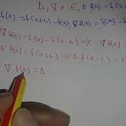 How To Show The Relationship Between The Shift Backward And Forward Difference Operators