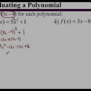 Lesson 6 3 Evaluating A Polynomial Using Function Notation Variable Expression