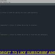 PHP Logic Operators AND OR XOR NOT PART 11