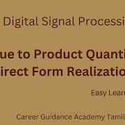 Error Due To Product Quantization Direct Form Realization
