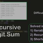 Recursive Digit Sum Super Digit In Java Hacker Rank Interview Preparation Solved In 3 Ways