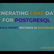 How To Generate FAKE Data For PostgreSQL Using Python