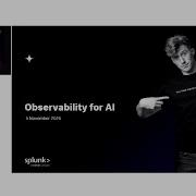 Tech Talk Splunk Observability For AI