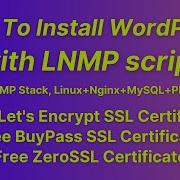 How To Install WordPress With LNMP Script LEMP Stack Linux Nginx MySQL PHP