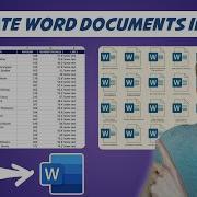 Generate MS Word Documents In Bulk Based On An Excel List Using Python