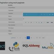 ReactJS Python Flask Pagination Using React Paginate