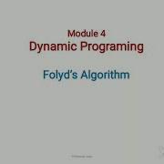 Floyd S Algorithm