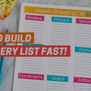 HOW TO MAKE A GROCERY LIST FAST 5 Tips To Build Your Own In 5 Minutes