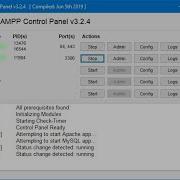 Установка XAMPP для работы с базой данных MySQL или MariaDB