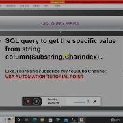 SQL Query To Get The String Before Or After Any Specific Character Substring Charindex