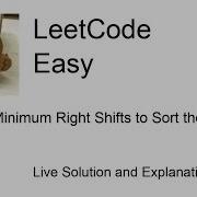 2855 Minimum Right Shifts To Sort The Array Leetcode Easy