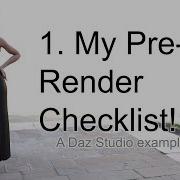Don T Render Before You Check Daz Studio