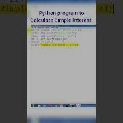 Python Program To Calculate Simple Interest Pythontutorial Pythonprogramming Simpleinterest