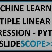 Machine Learning Multiple Linear Regression Using Python Practical