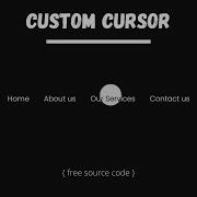 Custom Cursor Using Pure Html Css And Javascript