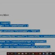 Session Storage Demo