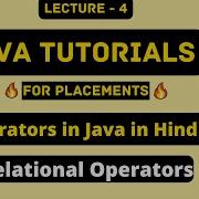 Relational Operators In Java Hindi Relational Operators In Java