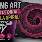 String Art Slow Tutorial Mandala Spiral Handmade DIY