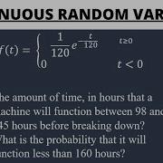 Probability Density Function Of A Continuous Random Variable Example 4