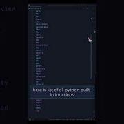 Python List Of All Built In Function Shorts Programming