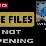 Exe Files Not Opening On Windows 11 10 Fixed