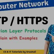 CN 28 HTTP HTTPS Application Layer Protocols Examples