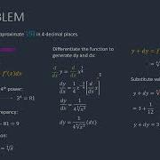 APPROXIMATING WITH DIFFERENTIALS ROOT FINDING EXAMPLE 1