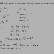 Math 005A Section 3 7 Optimization Problems Part 1