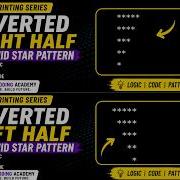 Inverted Right Left Half Pyramid Star Pattern In Python Pattern Printing Tutorial 4 Python