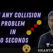 Solve Any Collision Problem In 10 Seconds JEE Bytes Shorts By Shantanu Sir