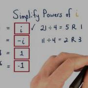 Simplify Powers Of I Practice Visualizing Algebra