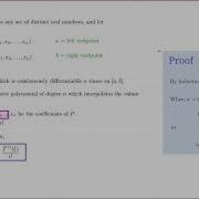 Error In Polynomial Interpolation