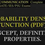 Probability Density Function PDF Definition Expression And Properties R K Classes Lec 12
