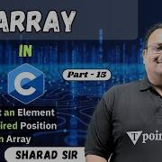 Insert An Element At Desired Position In Array Part 15 Array In C Programming Tpoint Tech