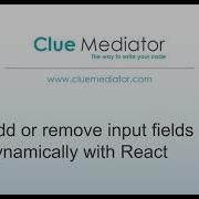 Add Or Remove Input Fields Dynamically With React