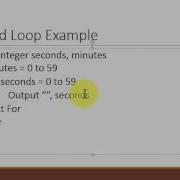 Visual Basic Nested Loops Pseudocode