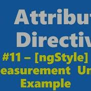 9 11 NgStyle Measurement Unit Example Attribute Directive Angular Series