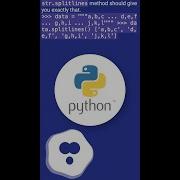 Split String Using A Newline Delimiter With Python Shorts