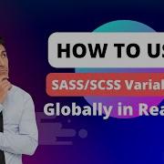 How To Use Global SASS SCSS Variables In React JS React JS Tutorials