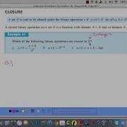 Binary Operations And Closure
