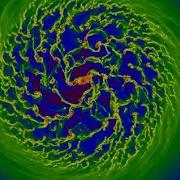 Gas Density Evolution In An Isolated Galaxy Simulation