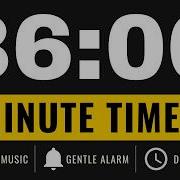 36 MINUTE TIMER Countdown Timer GENTLE ALARM NO MUSIC MINIMAL