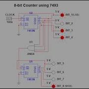 8 Bit Counter Using 7493