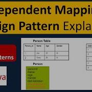 Dependent Mapping Design Pattern Explained