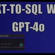 Text To SQL Txt2sql Using GPT 4o As LLM SQLite DB Colab Python Demo